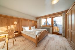 Das Schlafzimmer der Ferienwohnung für 2 bis 5 Personen in Oberstdorf